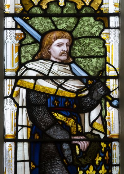 Cambridge, Trinity College, Heaton Butler & Bayne, Henry Holiday, Ludovicus, 1870, Carl Almquist alapján alkotó: Henry Holiday