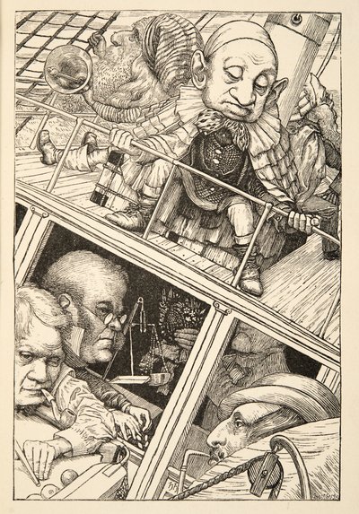 Teljesen elfelejtette a nevét”, a The Hunting of the Snark, An Agony in Eight Fits, Lewis Carroll, kocsma. 1876 alkotó: Henry Holiday