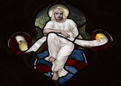 Quatrefoil Tracery Angel, 1882 (ólomüveg) alkotó: Henry Holiday