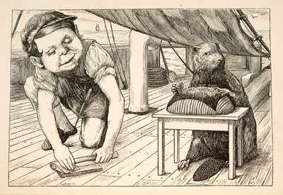 A Hód folyamatosan az ellenkező irányba nézett. 1876. alkotó: Henry Holiday