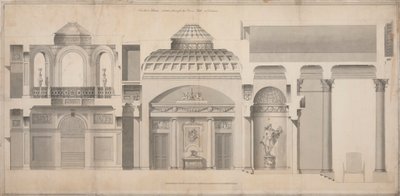 Carlton House, Pall Mall, London: A Portico, Hall and Tribune szakasza alkotó: Henry Holland