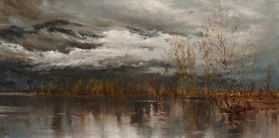 Eső után, Locarno (olaj, vászon) alkotó: Henry Howard
