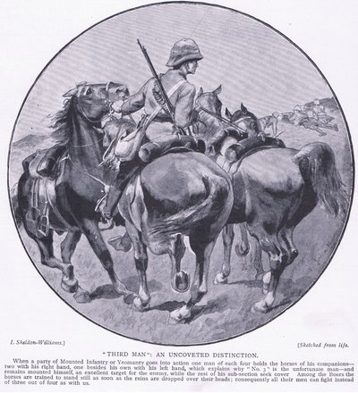 A Harmsworth Brothers Limited által kiadott, 1901-es harmadik ember, Pretoria után: A gerillaháború alkotó: Henry Inglis Jodrel Sheldon Williams