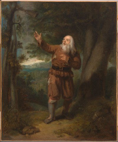 Mr. Hackett, Rip Van Winkle karakterében, c. 1832. alkotó: Henry Inman