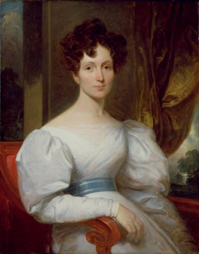 Fanny Kemble Butler (1809-93) portréja (olaj, vászon) alkotó: Henry Inman