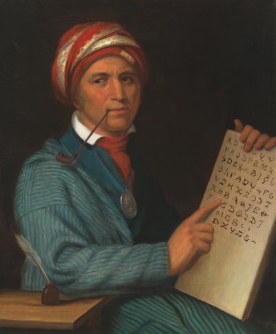 Sequoyah (1770-1843 körül), 1830 körül (olaj, vászon) alkotó: Henry Inman