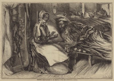 Karácsonyi jótékonysági szervezet, egy keleti kórház belseje alkotó: Henry James Townsend