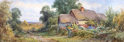A vidéki házikó (akvarell) alkotó: Henry John Sylvester Stannard