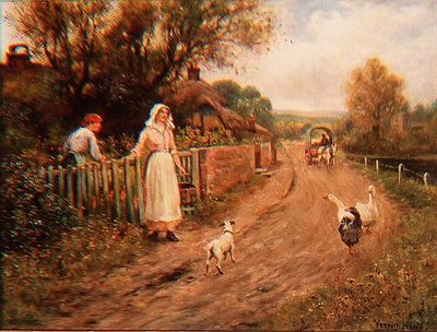 A Kertkapu mellett alkotó: Henry John Yeend King