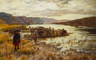 Átkelés a tavon alkotó: Henry John Yeend King