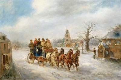 The Uxbridge Coach Hillingdon közelében alkotó: Henry Jones
