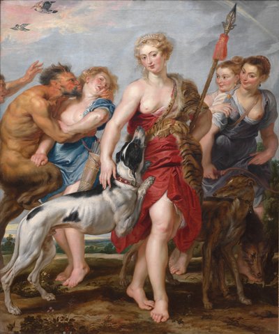 Diana és nimfái vadászatra indulnak alkotó: Henry Joseph Redouté