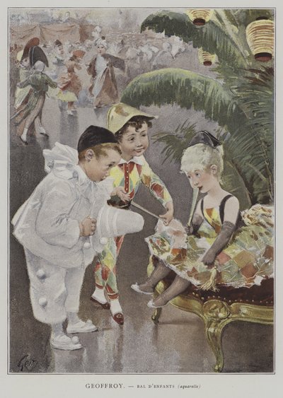 Bal dEnfants (Gyermekbál) alkotó: Henri Jules Jean Geoffroy