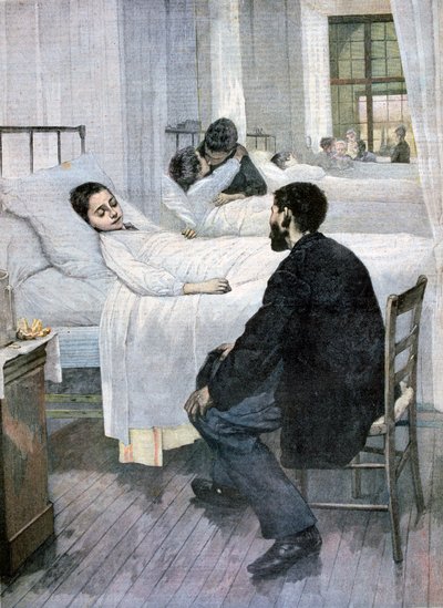 Látogatói nap a kórházban, 1893 alkotó: Henri Jules Jean Geoffroy