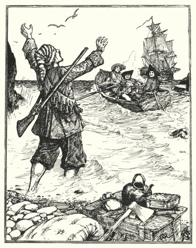 Alexander Selkirk (kő) alkotó: Henry Justice Ford
