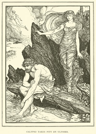 Calypso megszánja Ulysses-t alkotó: Henry Justice Ford