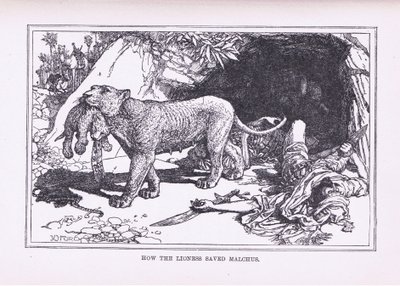Hogyan mentette meg az oroszlán Malcust, 1912 alkotó: Henry Justice Ford