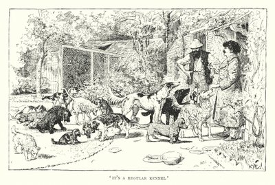 "Ez egy szabályos kennel" (metszet) alkotó: Henry Justice Ford