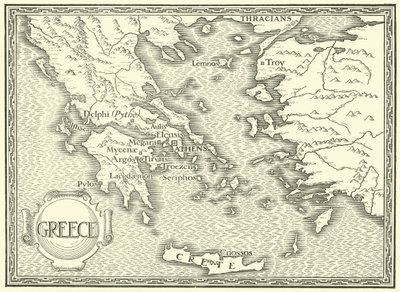 Görögország térképe alkotó: Henry Justice Ford