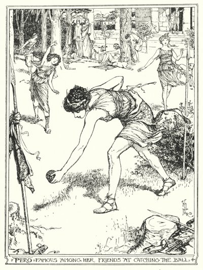 Pero barátai körében híres a labda elkapásáról (litho) alkotó: Henry Justice Ford