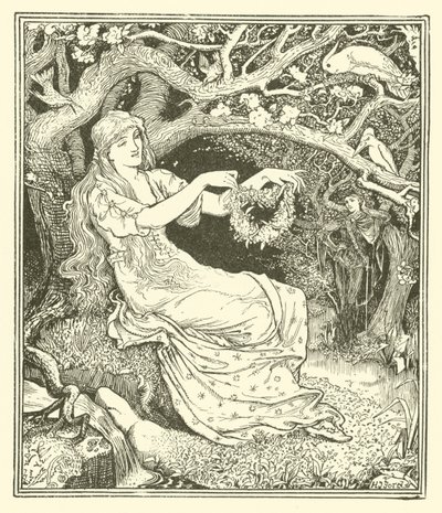 Nárcisz herceg és Potentilla hercegnő (metszet) alkotó: Henry Justice Ford