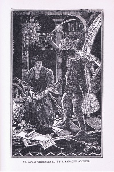 Szent Lajost a saracén katona megfenyegette, 1912 alkotó: Henry Justice Ford