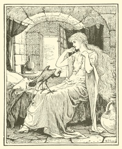 A kék madár (metszet) alkotó: Henry Justice Ford