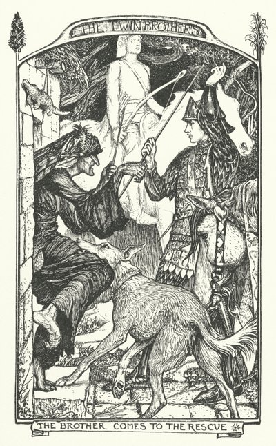 A testvér jön a mentésre (metszet) alkotó: Henry Justice Ford