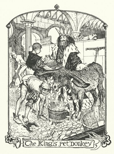 A király házi szamara (metszet) alkotó: Henry Justice Ford
