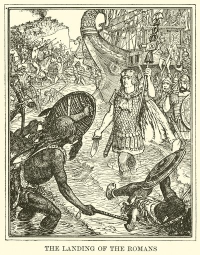 A rómaiak partraszállása alkotó: Henry Justice Ford