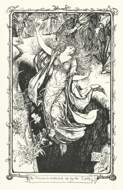 A hercegnőt elnyeli a Föld (metszet) alkotó: Henry Justice Ford