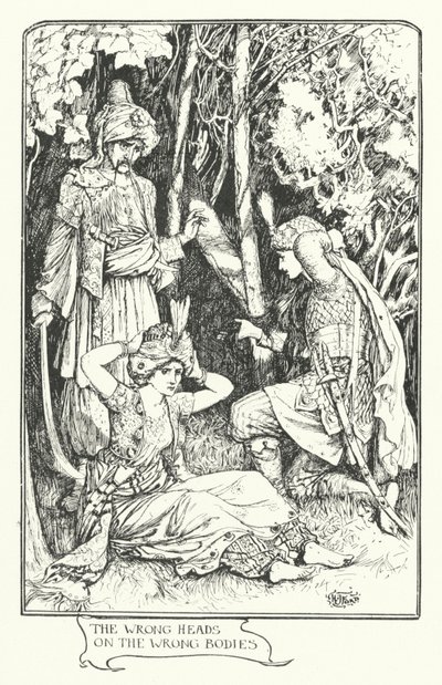 Rossz fejek a rossz testeken (metszet) alkotó: Henry Justice Ford