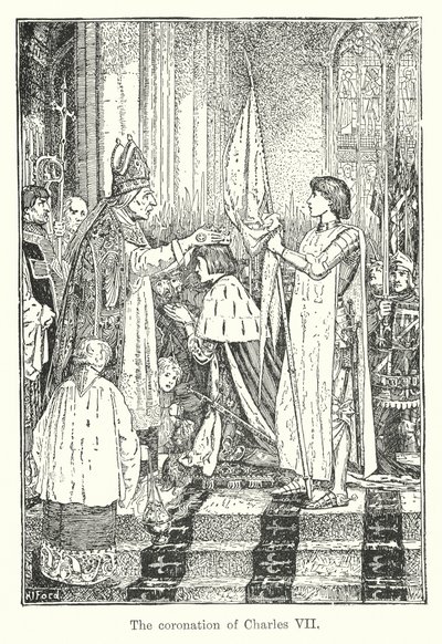 VII. Károly koronázása (litográfia) alkotó: Henry Justice Ford