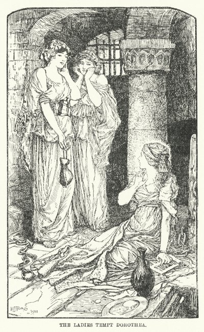 A hölgyek megkísértik Dorotheát (litho) alkotó: Henry Justice Ford