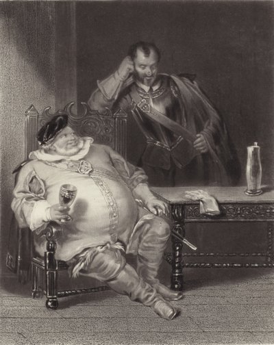 Falstaff és Bardolph alkotó: Henry Liverseege