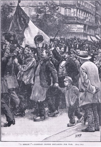 Egy berlini párizsi tömeg háborút üzent alkotó: Henry Marriott Paget