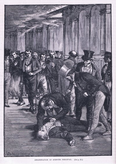 Spencer Perceval meggyilkolása alkotó: Henry Marriott Paget