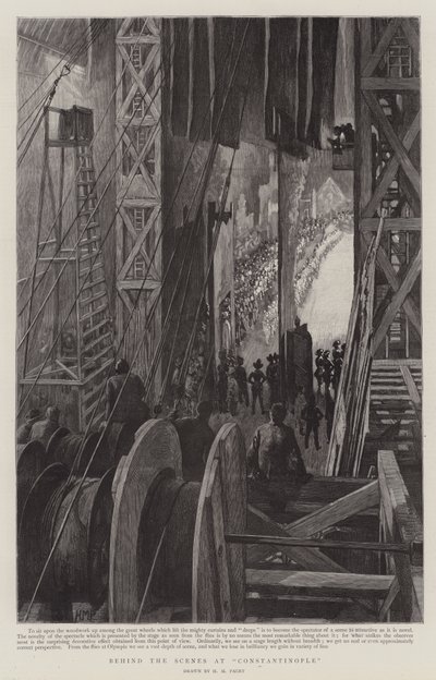 A színfalak mögött Konstantinápolyban, Olimpiában alkotó: Henry Marriott Paget