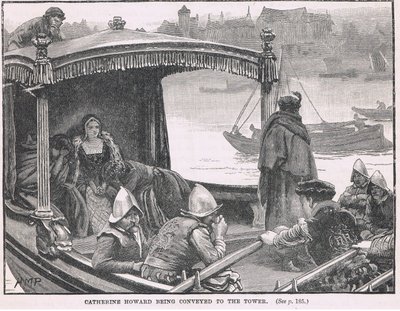 Catherine Howardot a Towerbe szállítják 1542-ben alkotó: Henry Marriott Paget