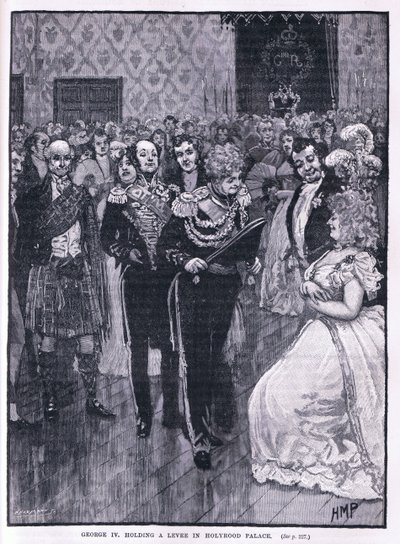 IV. György a Holyrood-palotában tartott gátat 1822-ben alkotó: Henry Marriott Paget