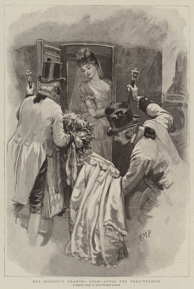 Őfelsége szalonja, a bemutató után alkotó: Henry Marriott Paget