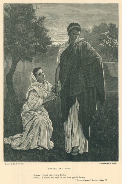 Illusztráció Julius Caesar számára alkotó: Henry Marriott Paget