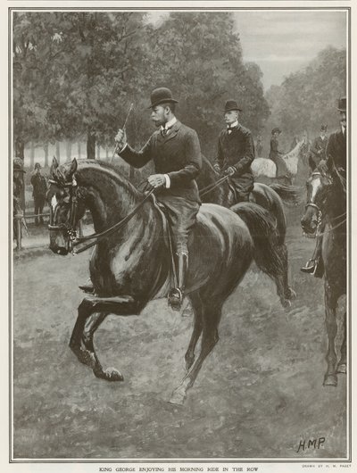 György király napi utazása a Hyde Parkban alkotó: Henry Marriott Paget