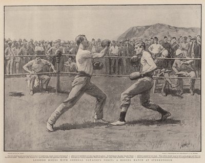 Szabadidő Gatacre tábornok csapatával, bokszmeccs a Sterkstroomban alkotó: Henry Marriott Paget