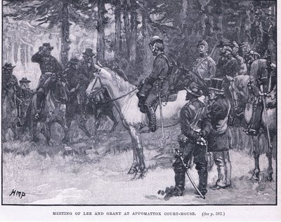 Lee és Grant találkozója az Appomattox Court House-ban 1865-ben alkotó: Henry Marriott Paget
