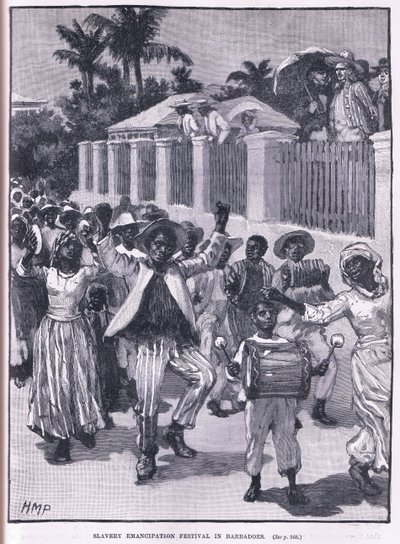 Rabszolgaság-felszabadító fesztivál BarbAD os-ban 1834-ben alkotó: Henry Marriott Paget