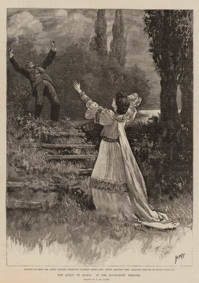 A Manoa királynője a Haymarket Színházban alkotó: Henry Marriott Paget
