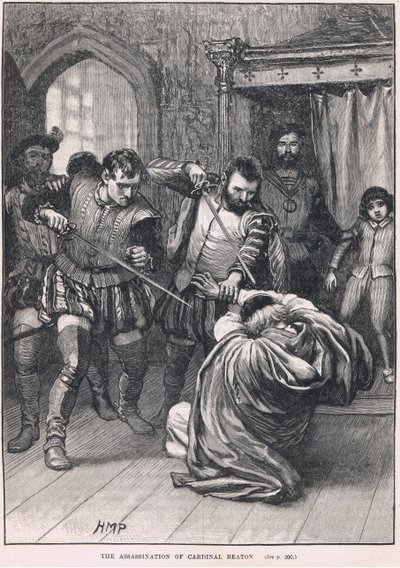 Beaton bíboros meggyilkolása 1546-ban alkotó: Henry Marriott Paget