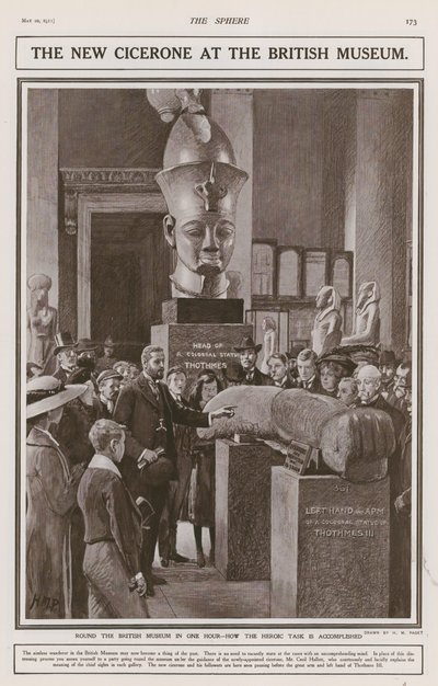 Az új Cicerone a British Museumban alkotó: Henry Marriott Paget