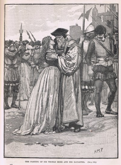 Sir Thomas More és lánya elválása 1534 alkotó: Henry Marriott Paget